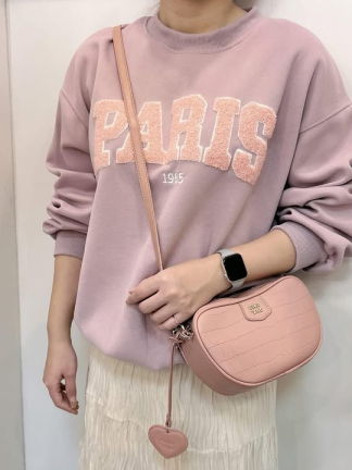 心語弧形肩背包