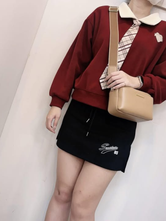 簡約雙層斜背小包