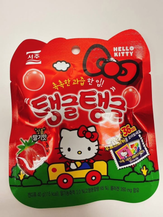 SEOJUxHELLO KITTy-膠原蛋白草莓果汁軟體糖