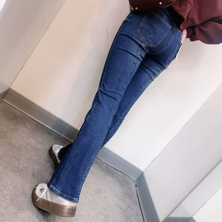藍色刷毛喇叭褲:圖片 8