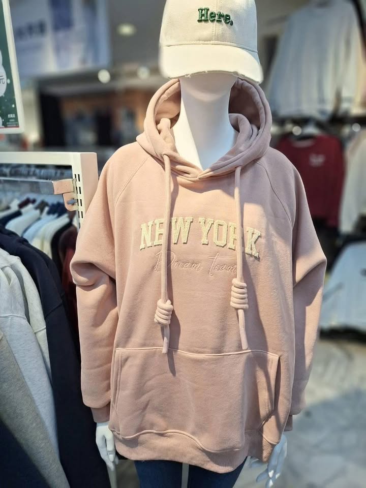 「NEW YORK」字母刺繡帽T - Image 4