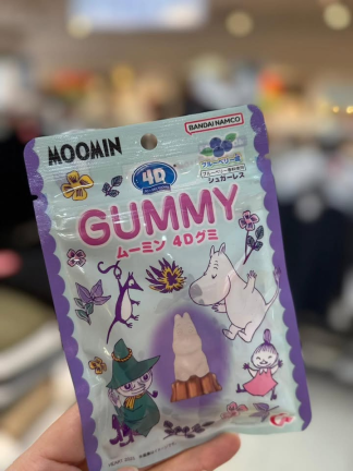 BANDAI萬代x嚕嚕米4D造型藍莓軟糖