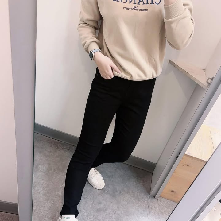 修身直筒牛仔褲 - Image 3