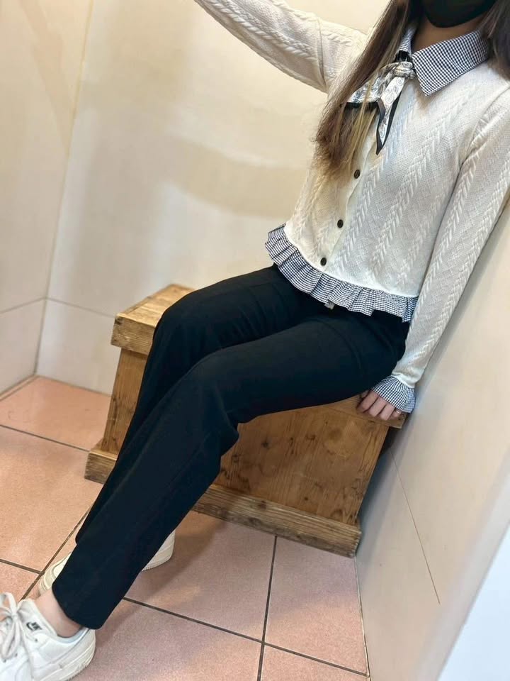 👖 高腰微喇叭休閒長褲:圖片 6
