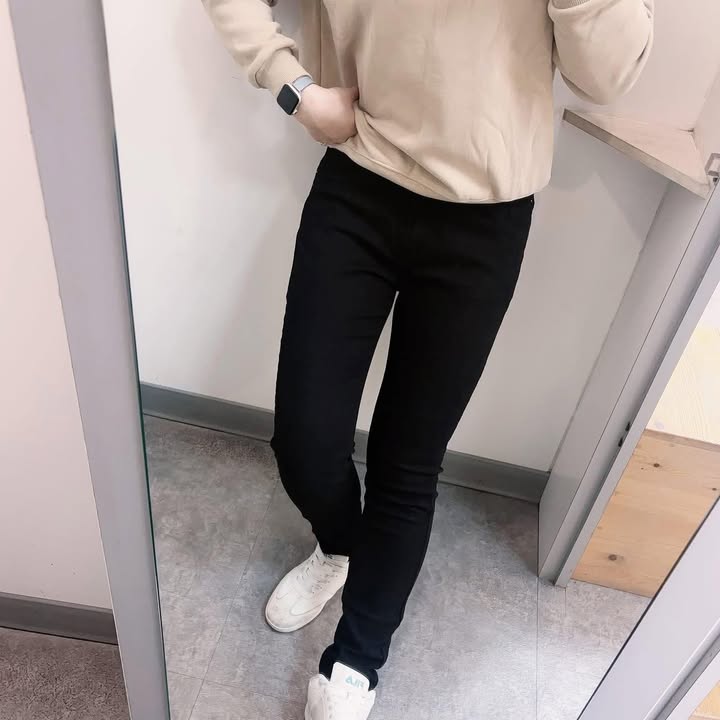 修身直筒牛仔褲 - Image 4