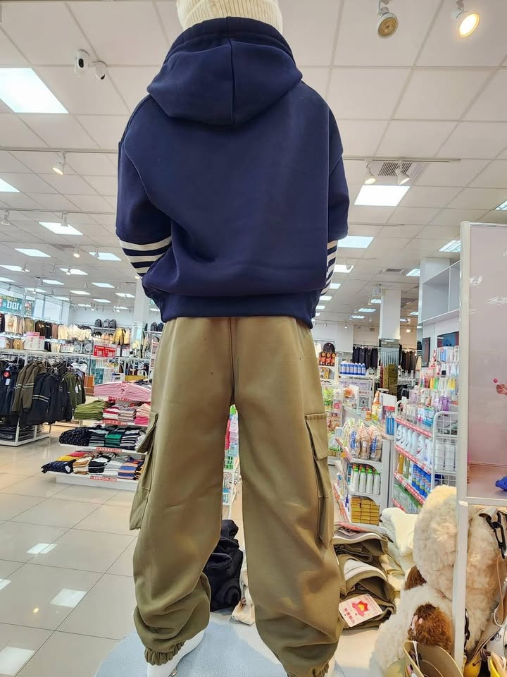 休閒口袋厚刷毛褲 - Image 4