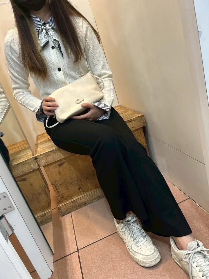 👖 高腰微喇叭休閒長褲:圖片 8