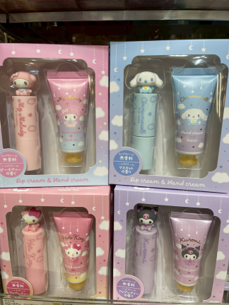 三麗鷗立體造型護唇膏&護手霜禮盒組 下單請備註規格