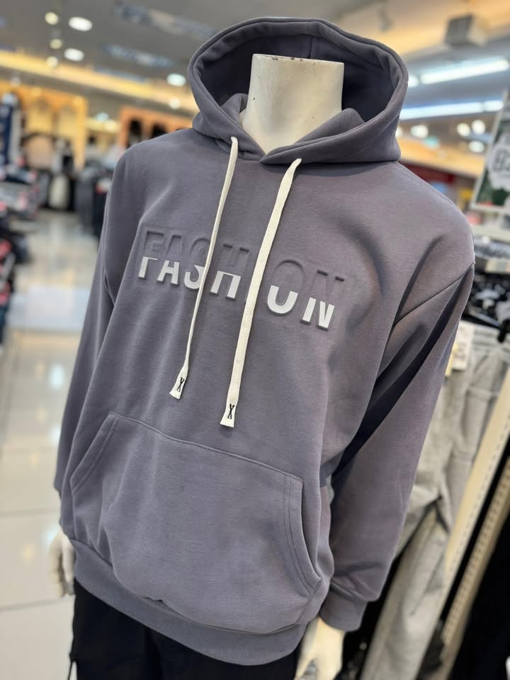 寬版刷毛帽T - Image 3