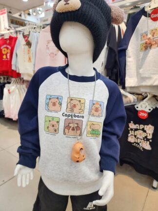 水豚造型吊墜項鍊T