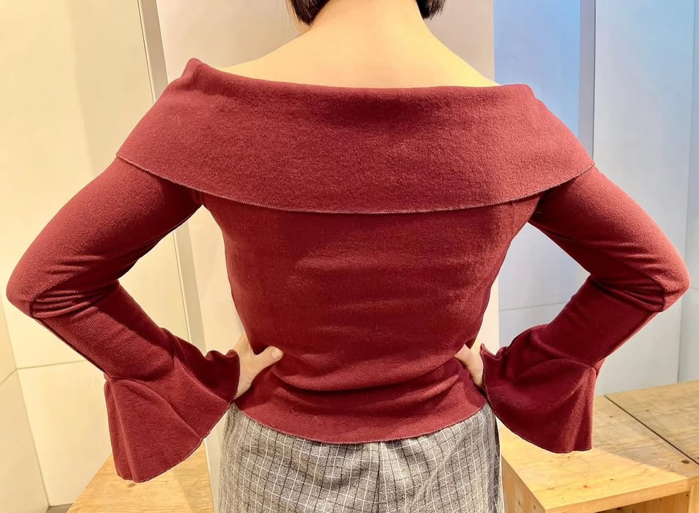 平肩造型淑女衫:圖片 10