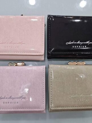 精緻女用3折短皮夾