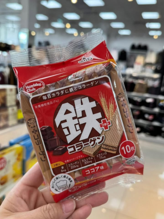 日本鐵＋可可威化餅（10入）