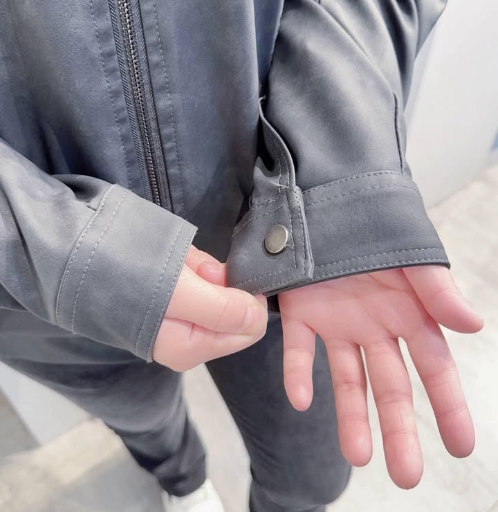 毛翻領復古皮革外套:圖片 12