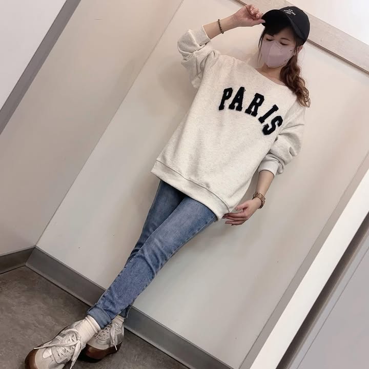 素面牛仔窄管褲 - Image 3