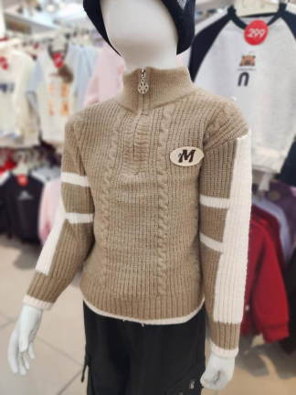 氣質耐看款 立體麻花織紋 毛衣