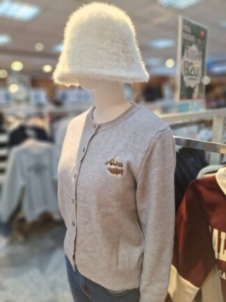 圓領刺繡針織外套