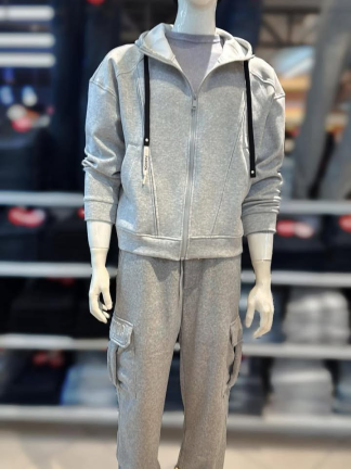 刷毛側袋運動褲