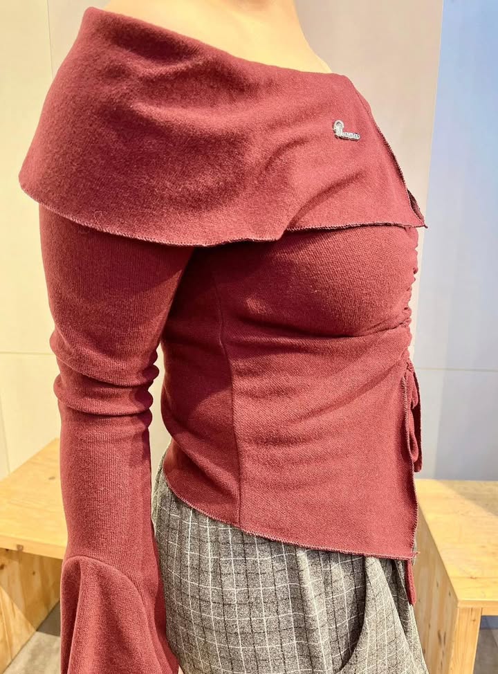 平肩造型淑女衫:圖片 7
