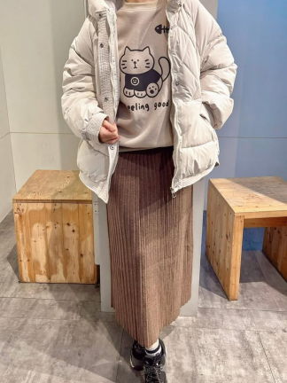 菱格紋鋪棉防風外套