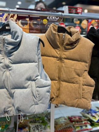 燈芯絨鋪棉背心｜保暖又顯瘦