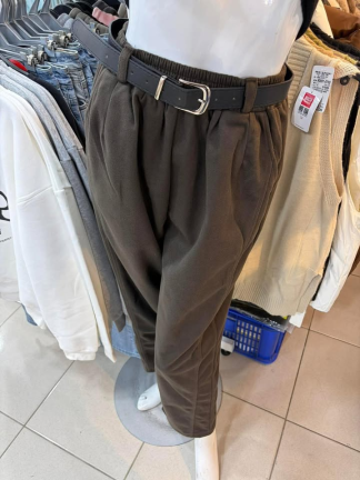 鬆緊褲頭彎刀褲