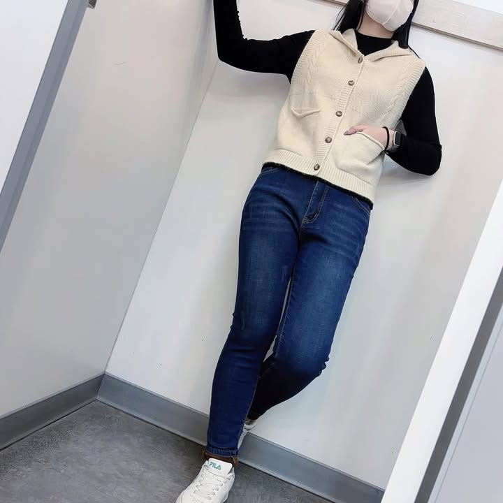 刷毛保暖修身牛仔褲:圖片 8