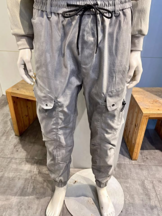 潮流寬版束口褲