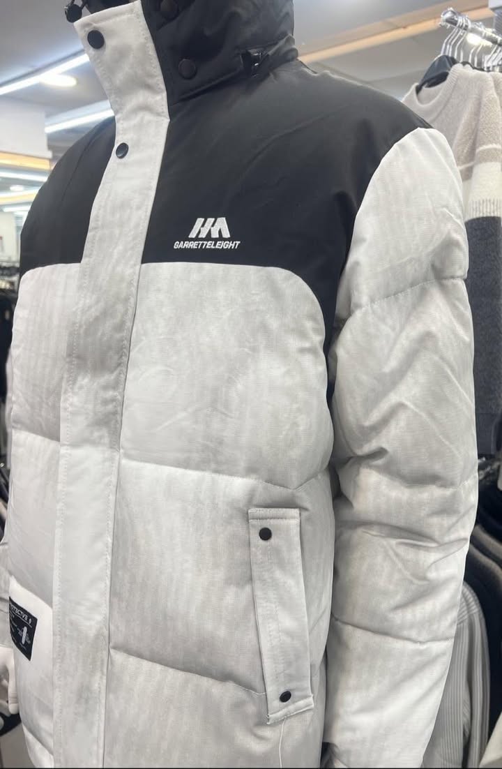 機能拼色立領羽絨外套:圖片 2