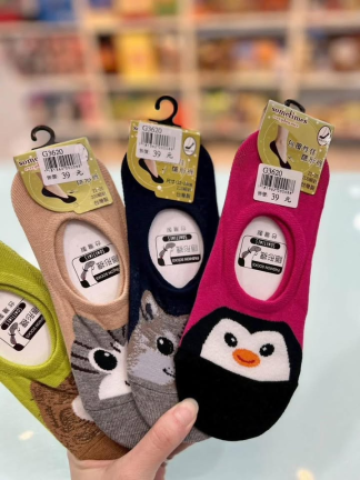 可愛動物短襪