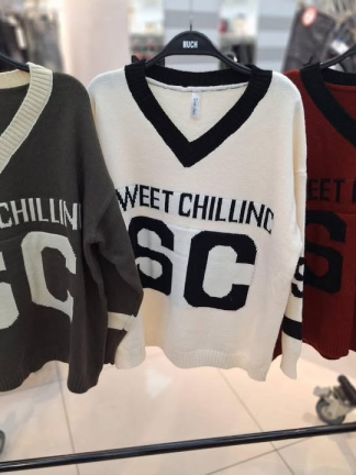 甜感休閒針織上衣