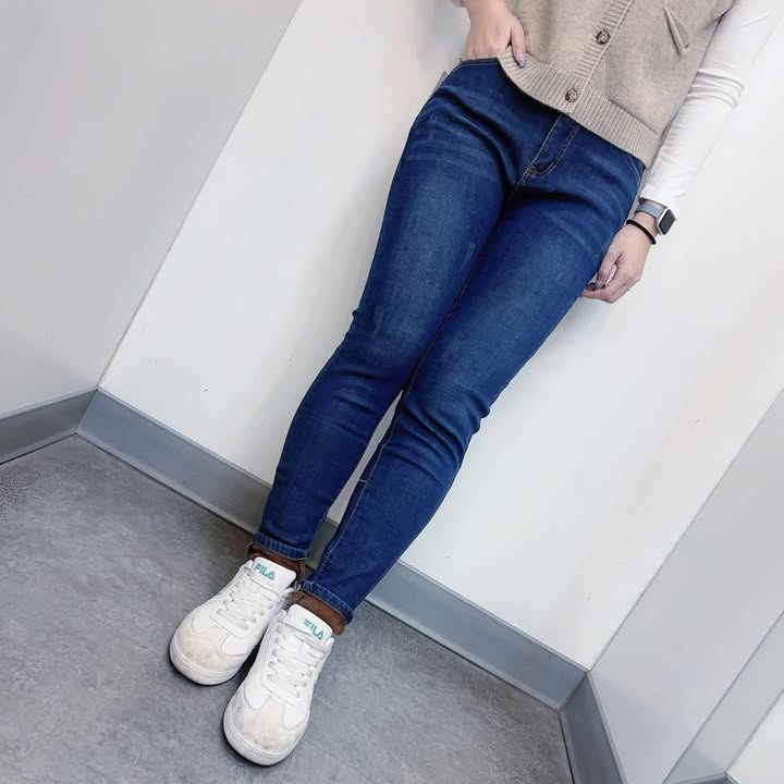 刷毛保暖修身牛仔褲:圖片 5