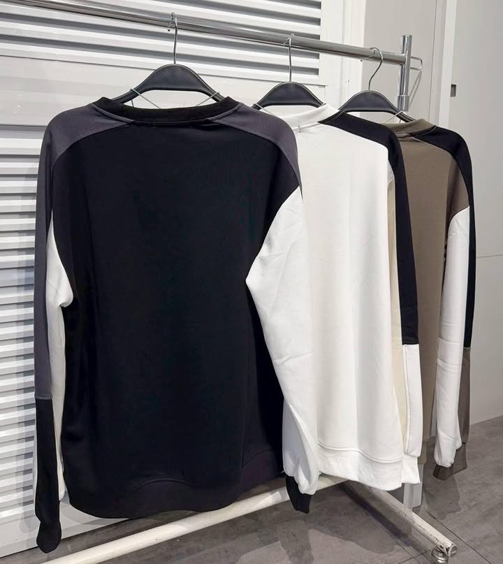 男版拼色大學T - Image 10