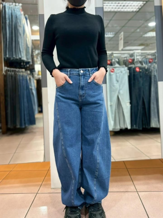 荷葉立領修身針織上衣