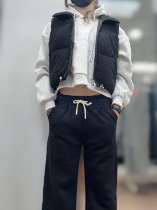 灰色抽繩寬褲｜懶人系日常神褲