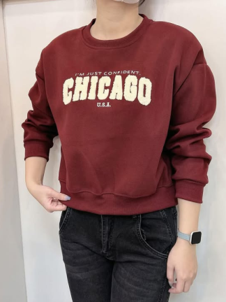 美式字母短版大學T