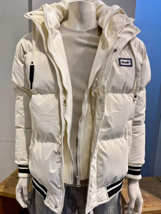 領口雙層鋪棉外套