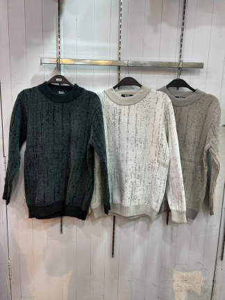 刷舊質感針織上衣