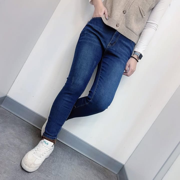 刷毛保暖修身牛仔褲:圖片 2