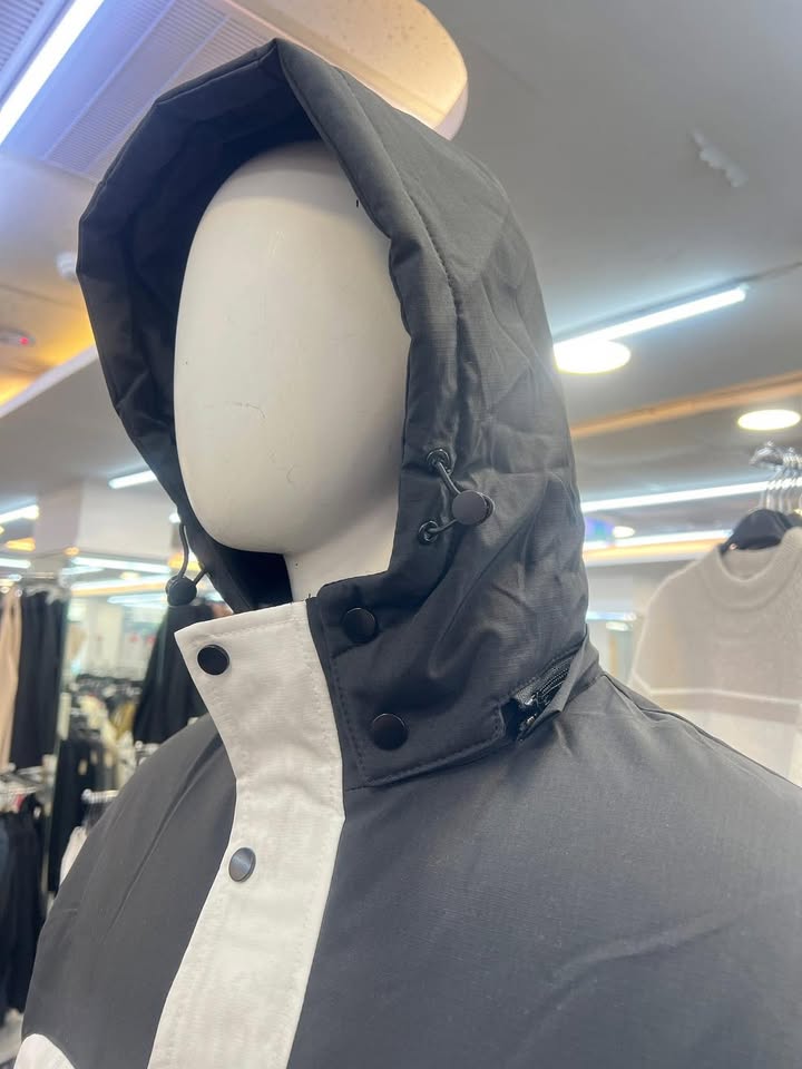 機能拼色立領羽絨外套:圖片 4