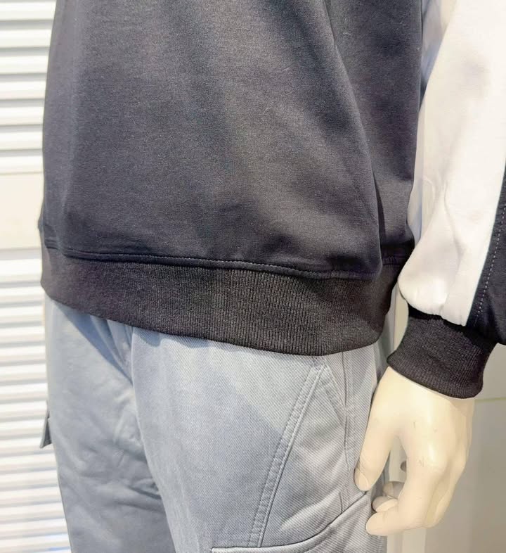 男版拼色大學T - Image 7