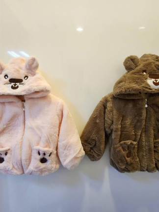 萌到不行的刷毛厚外套