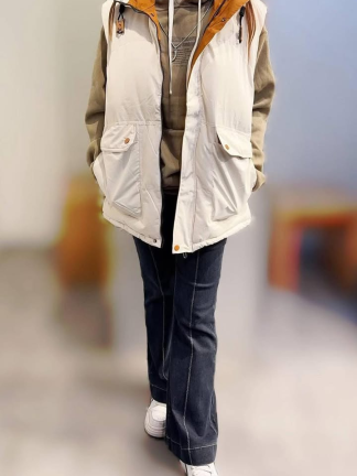 百搭連帽鋪棉背心