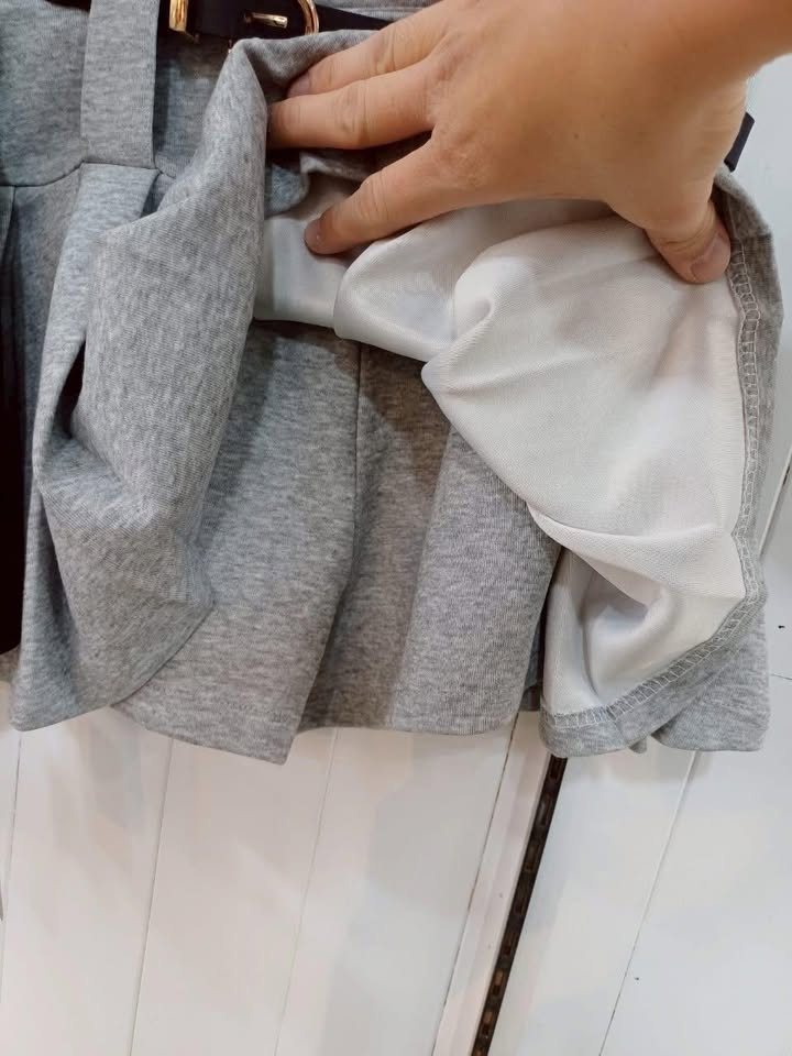 腰帶百褶短裙 - Image 8