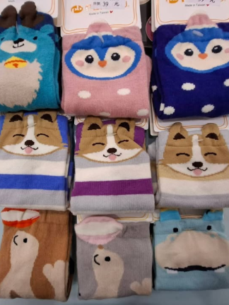 立體止滑兒童短襪款式隨機