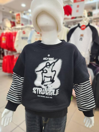 街頭感刷毛上衣