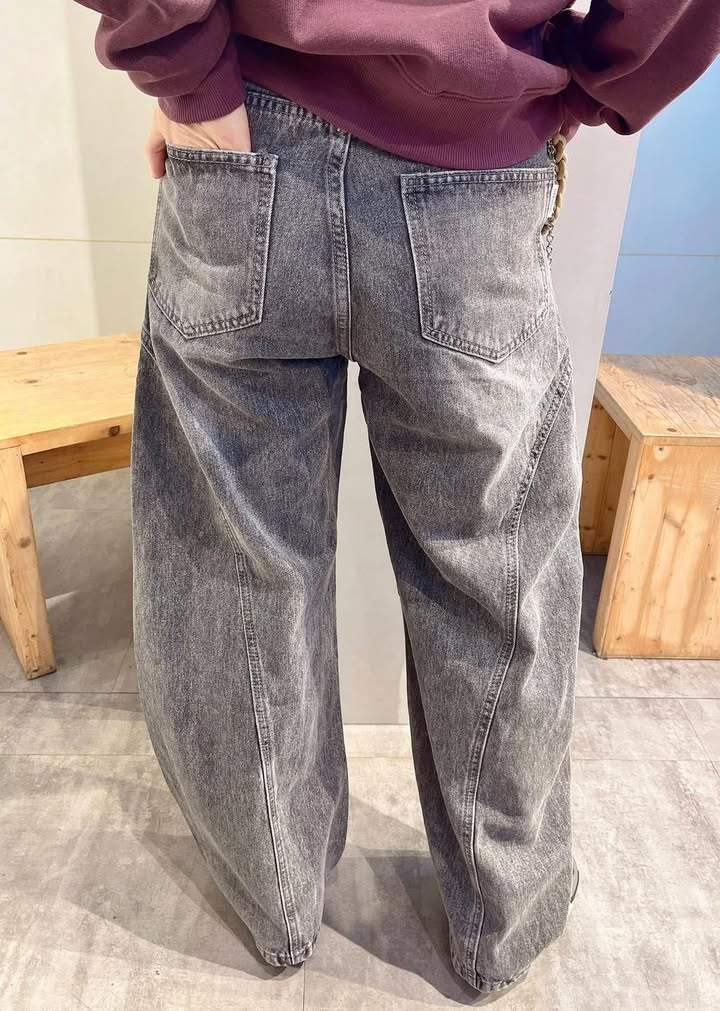 男版潮流感大彎刀牛仔褲 - Image 6