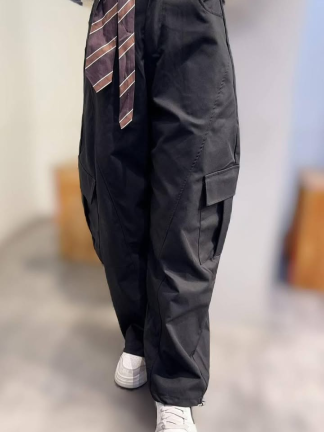 領帶設計工裝彎刀褲