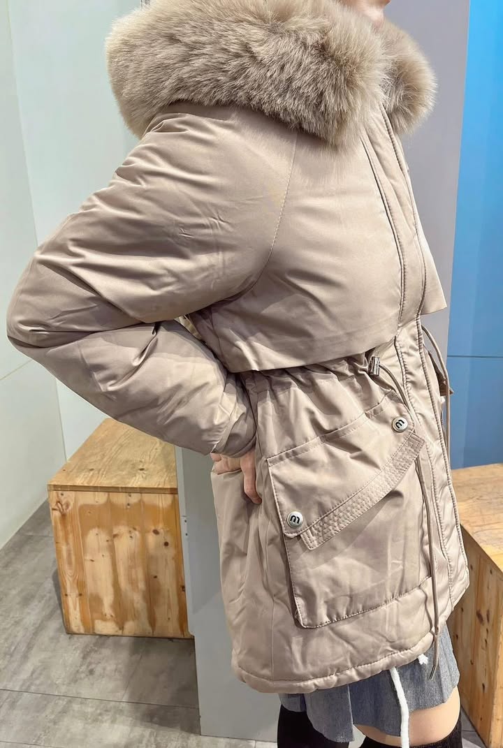 毛領縮腰防風外套:圖片 9