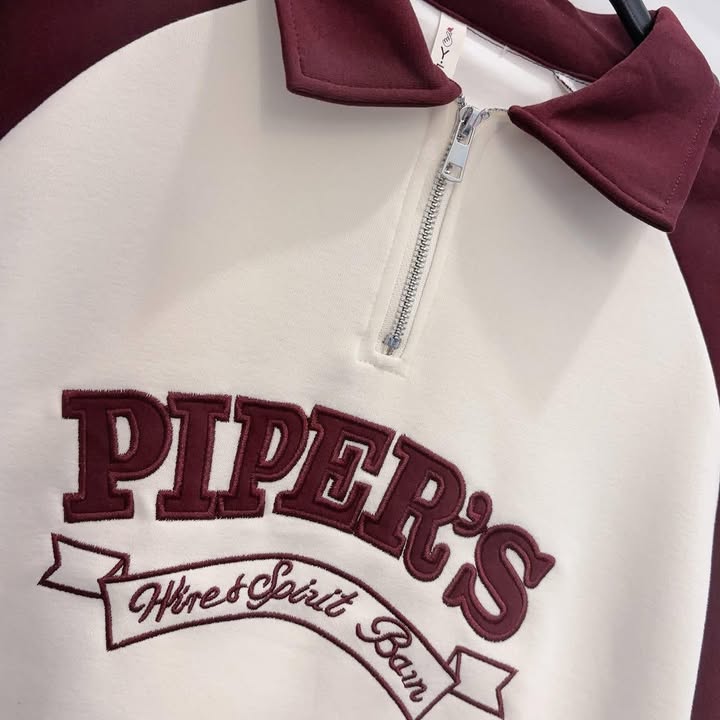 PIPER’S 撞色半拉鍊翻領上衣 - Image 11